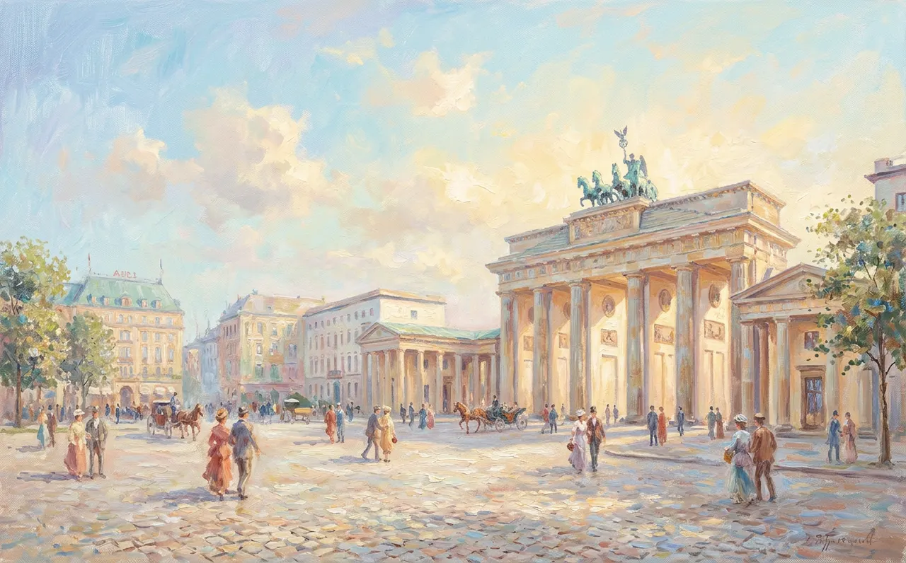 The Brandenburg Gate in Berlin